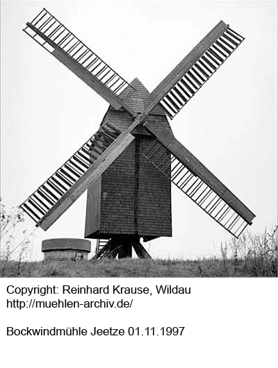 Bockwindmühle Jeetze, Fotografie R. Krause